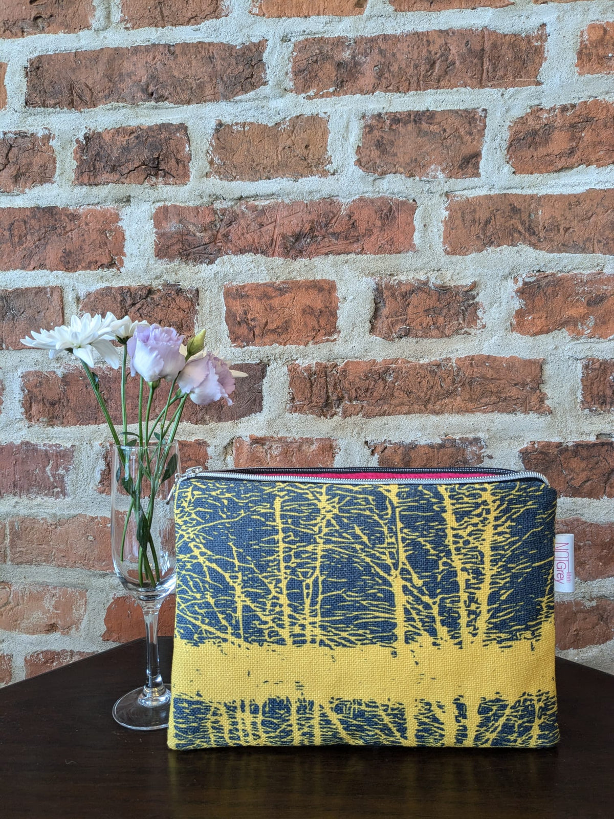 Notgreymade printed bag -  Forest yellow design