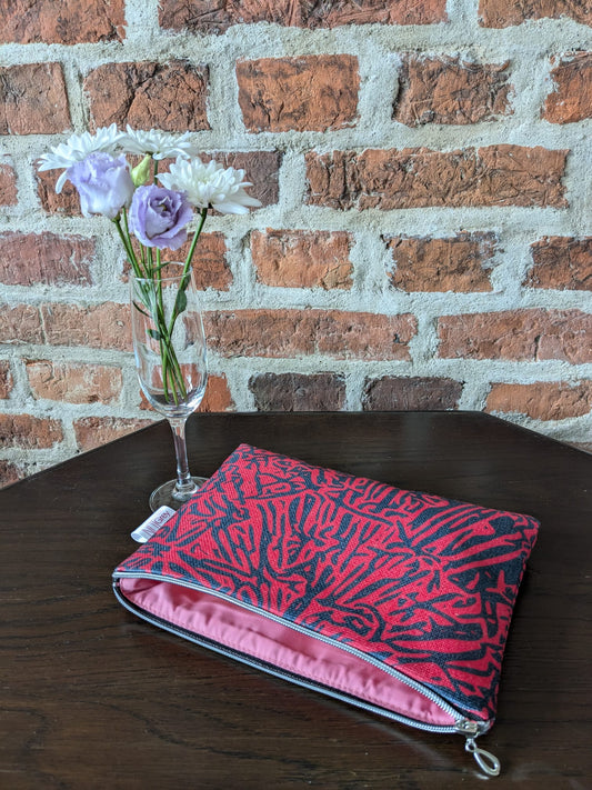 Notgreymade printed bag - Lava red and black design