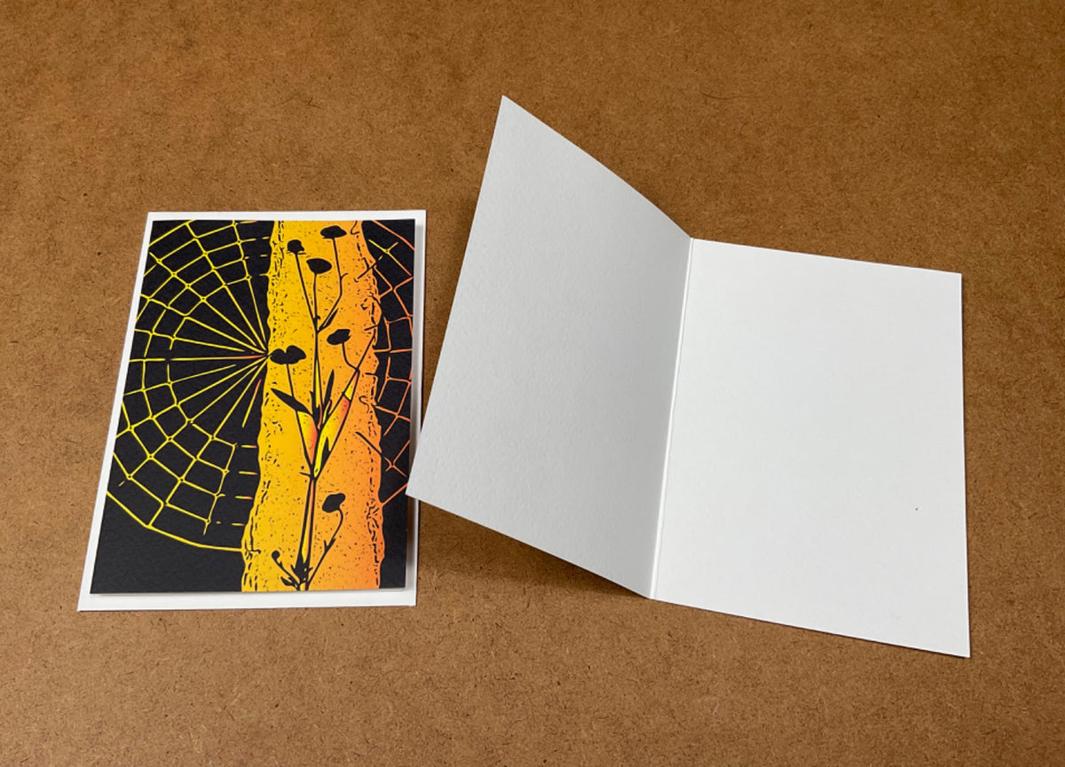 Amber fire - greeting card